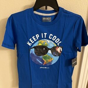 Eddie Bauer Kids Blue 'Keep It Cool' Tee